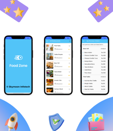 Foodzone Application Developed By Skymoon Infotech