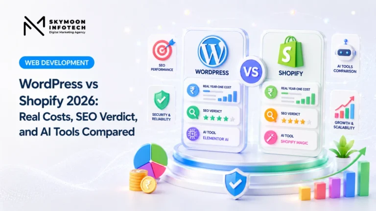 WordPress vs Shopify 2026 – Real Costs, SEO Verdict, and AI Tools Compared