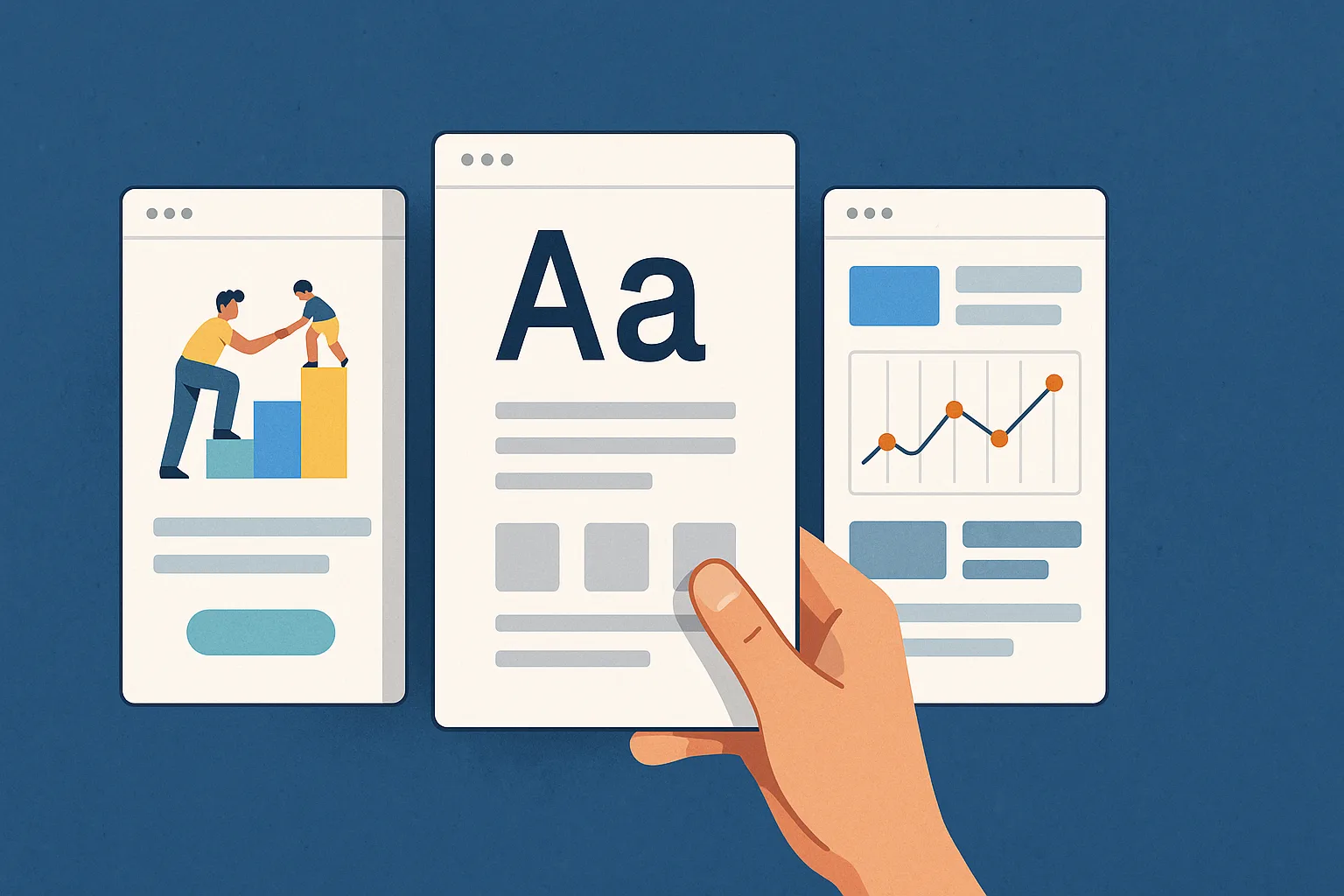 Clean and modern website design layout showcasing responsive sections, clear typography, and user-friendly navigation.