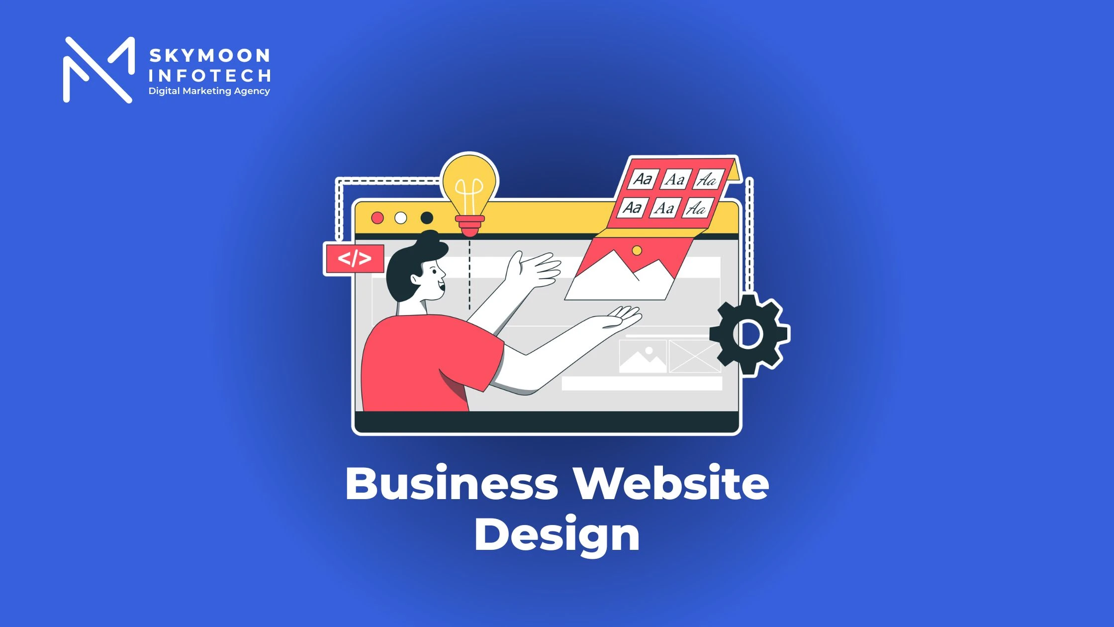 Business website design thumbnail showing a modern, responsive homepage layout with call-to-action buttons, reflecting high-converting web design best practices