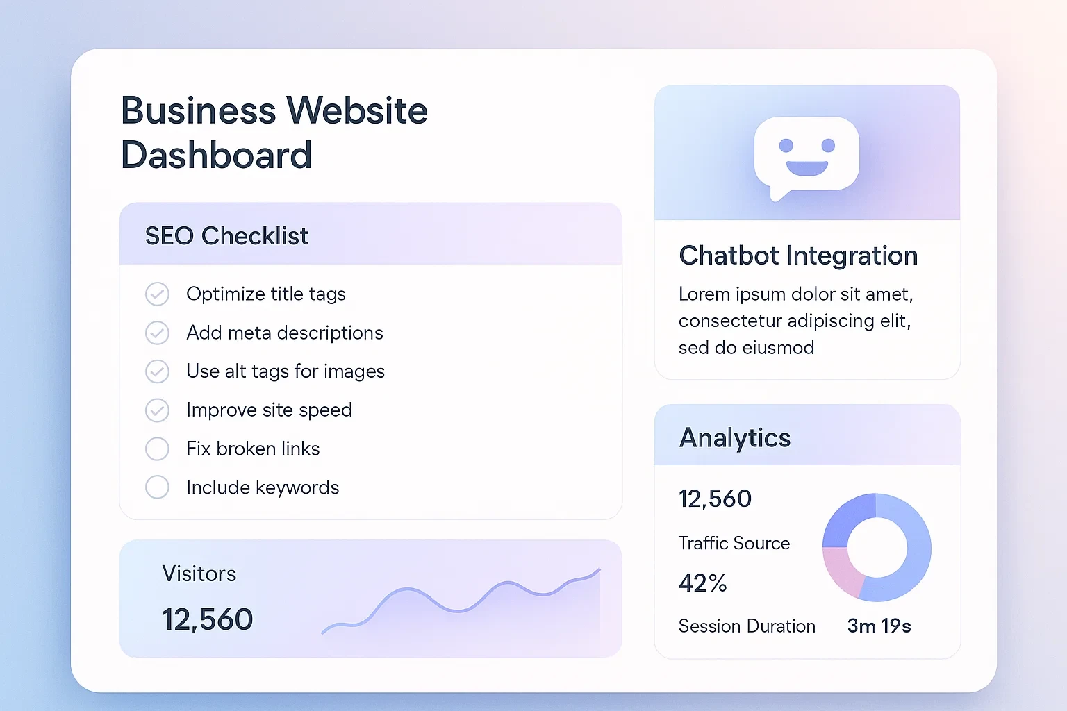 Website speed optimization infographic highlighting compressed images, lazy loading, and improved Core Web Vitals metrics