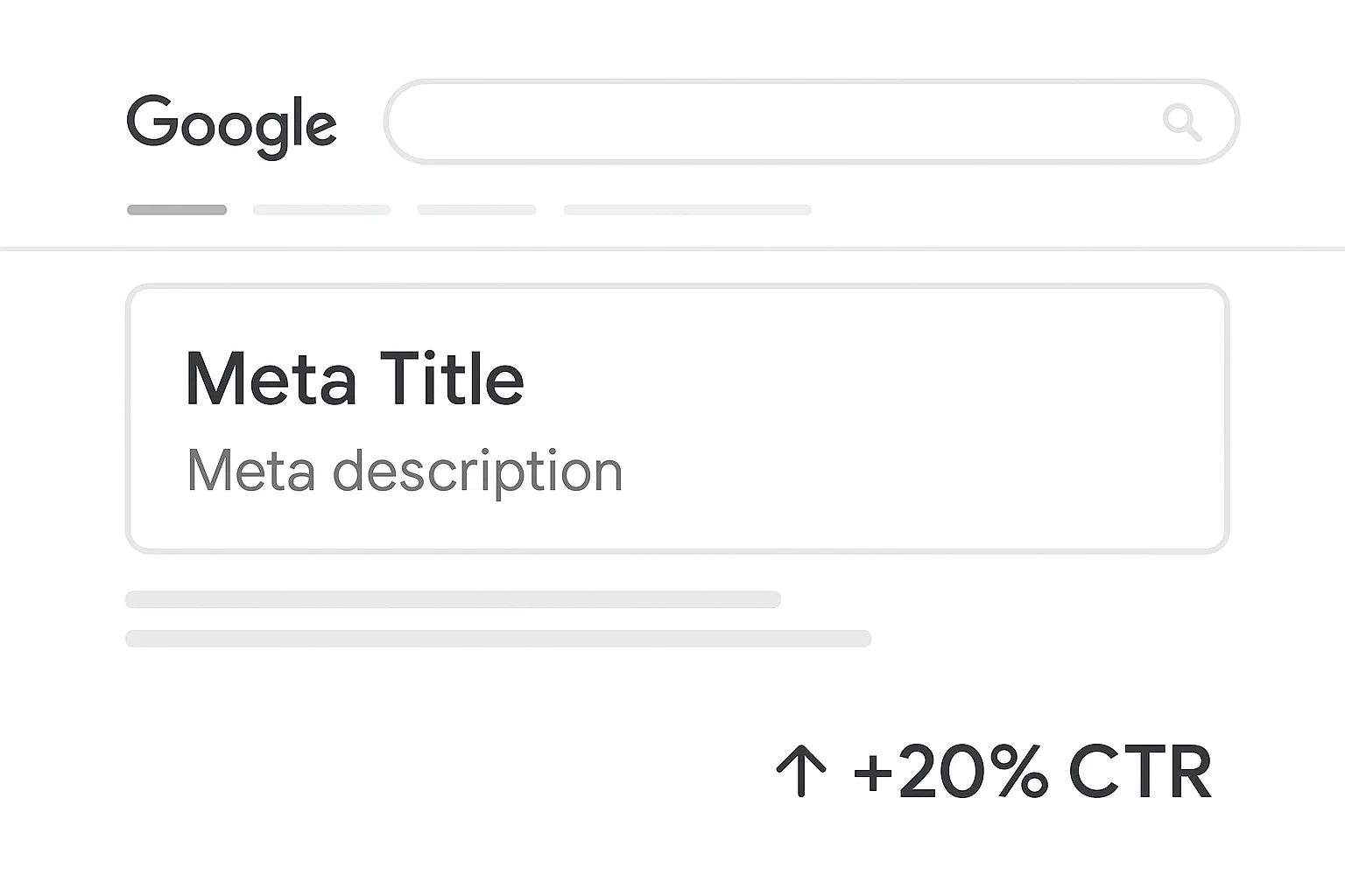 Side-by-side layout showing a blog title tag and meta description code blocks – alt: title tag vs meta description in meta tags SEO