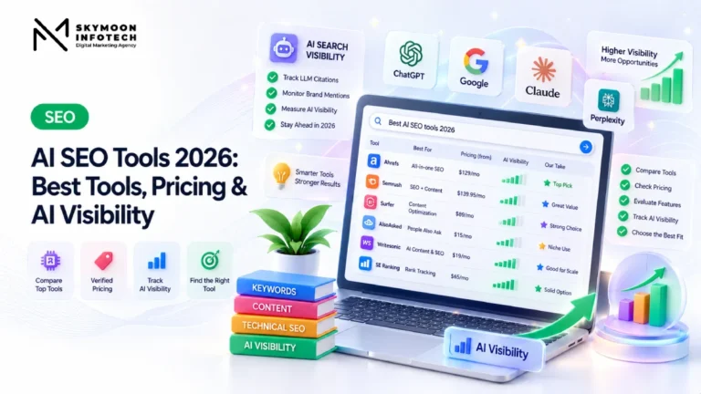 AI SEO tools 2026 comparison showing SEO optimization and AI visibility tracking tools
