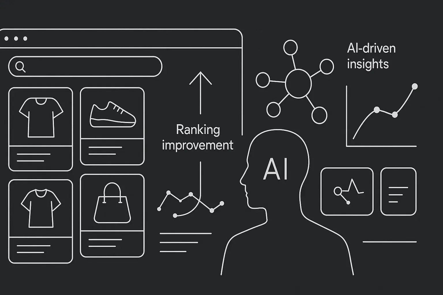 AI systems optimizing e-commerce search engine rankings.