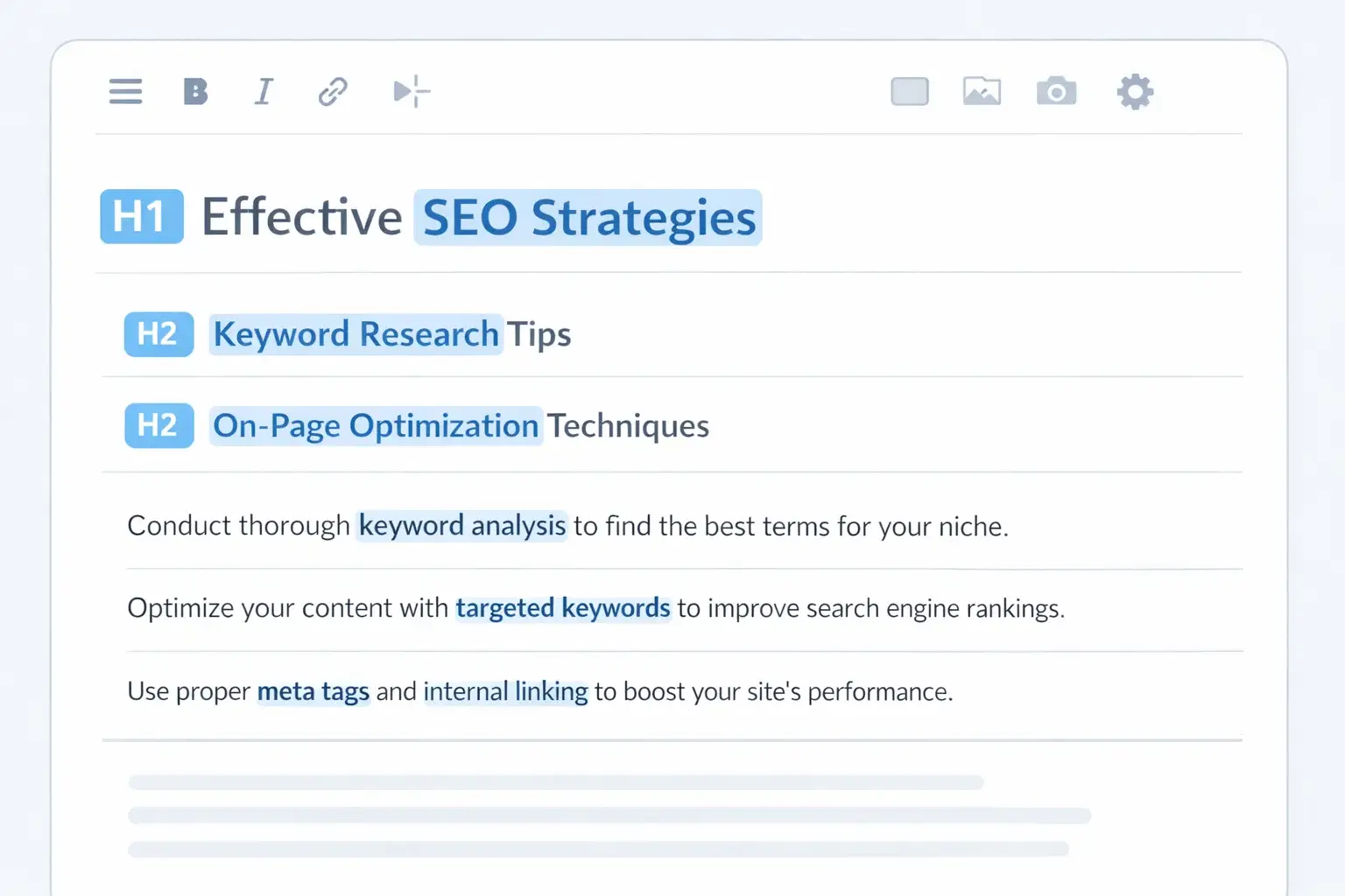 Optimizing header tags for SEO with natural keyword placement in H1 and H2
