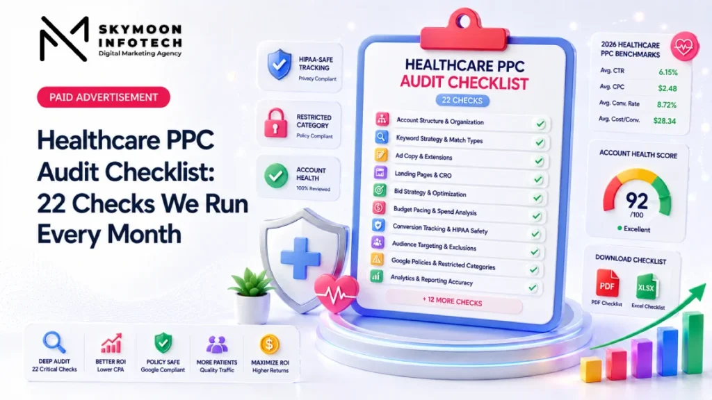 Healthcare PPC Audit Checklist: 22 Checks We Run Every Month (2026)