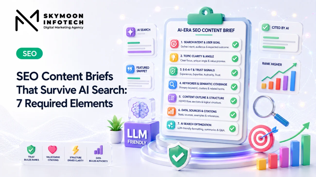 SEO Content Briefs That Survive AI Search - 7 Required Elements